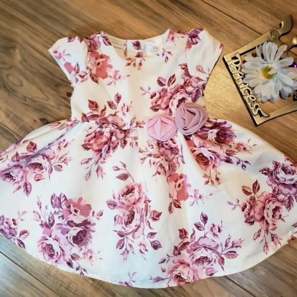 Koala Baby Dress Floral Special Occasion/Sunday Dress Dressy Fancy Size 12Months - Picture 11 of 12